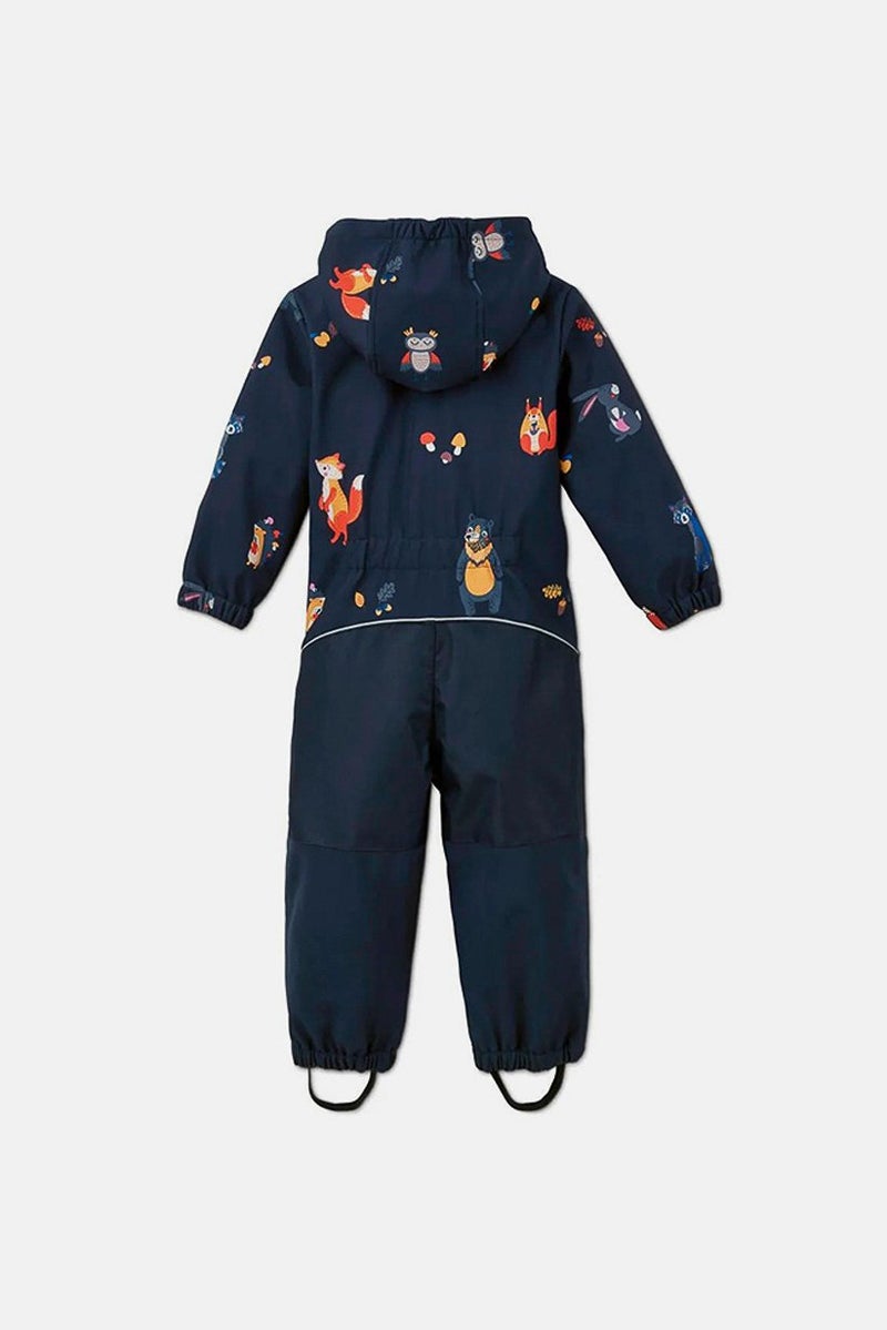 Tchibo Toddler Boys Hooded Soft,Shell Romper Suit, Navy - Image 2